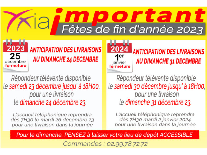 Organisation fêtes de fin d’année