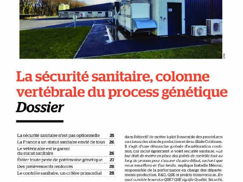 Yxia, la sécurité sanitaire, colonne vertébrale du process génétique : PORCMAG juillet/aout 2026